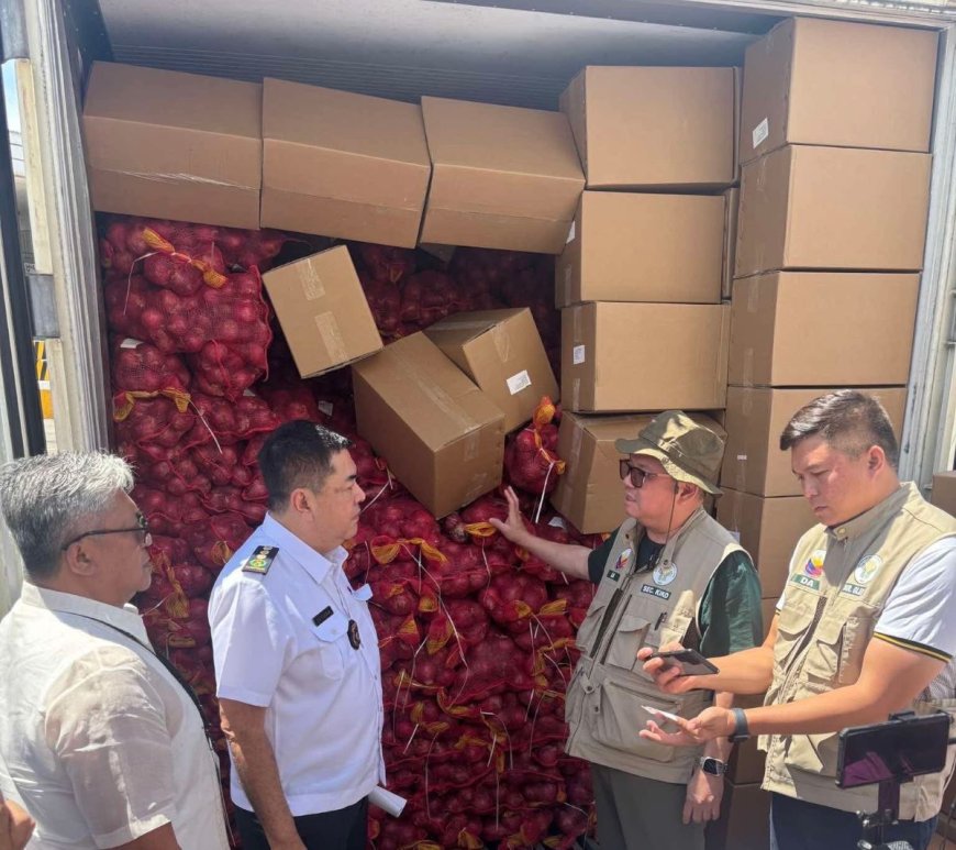 DA and BOC seize 25 MT of smuggled red onions in Misamis Oriental