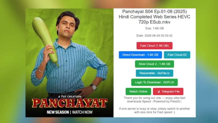 Panchayat Season 4 Leaked Online: Beware of Dangerous Piracy Links