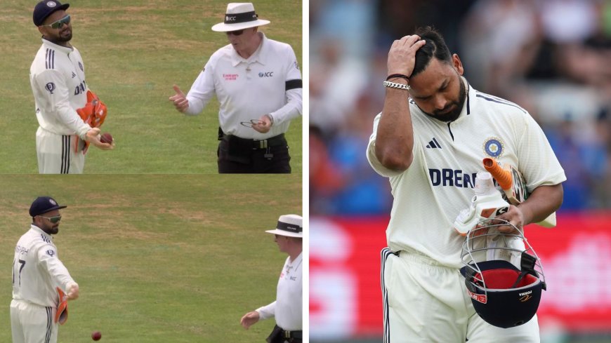 Rishabh Pant reprimanded by ICC for on-field behavior in Leeds Test