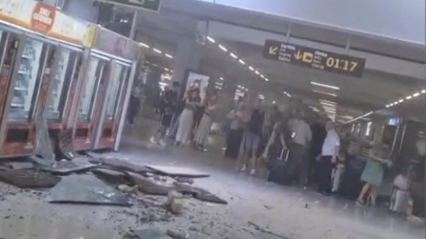Roof Collapses at Majorca's Airport Causing Panic Among Passengers