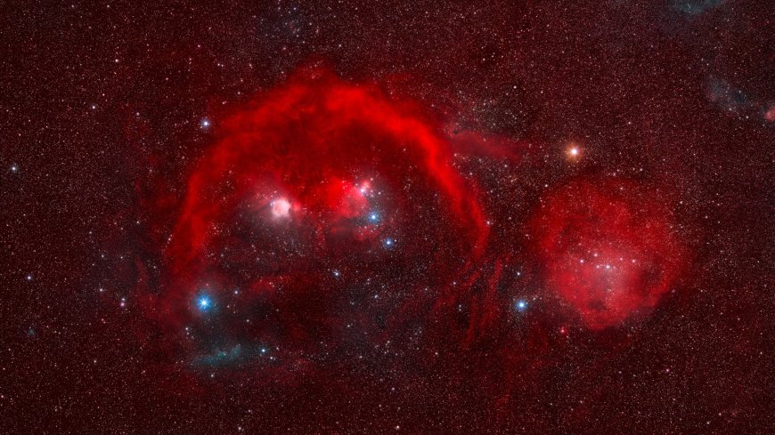 Stunning Photo of Orion Constellation Glowing Red in Deep Space