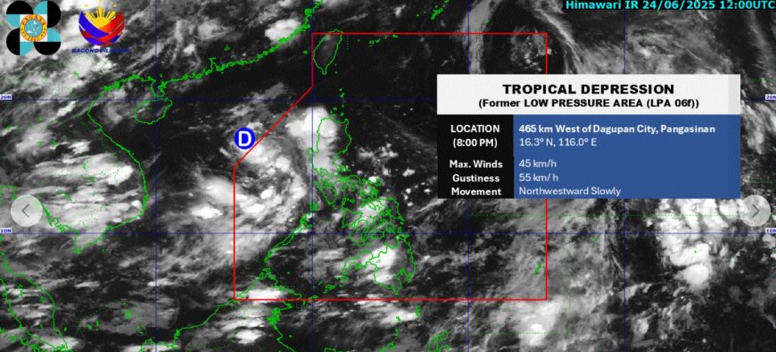 PAGASA Keeps Watch on Tropical Depression Near Philippines