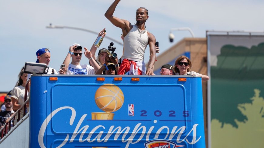 Thunder Celebrate First NBA Title with Fans in Downtown Parade