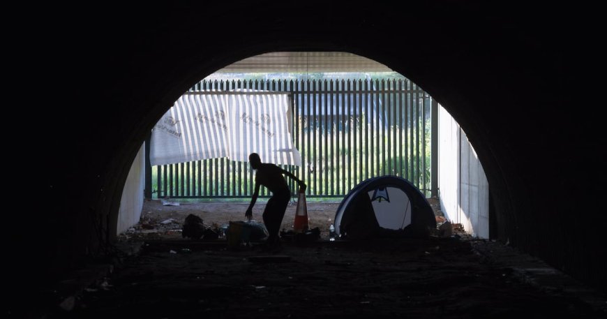 Makeshift Homeless Community Thrives Under M50 Overpass