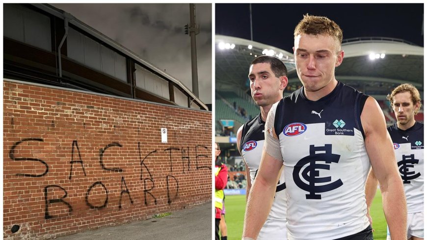 Carlton Fans Express Frustration with Graffiti at Ikon Park
