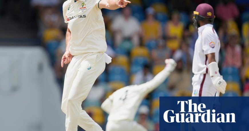 Australia takes control as West Indies dismissed for 190 in first Test