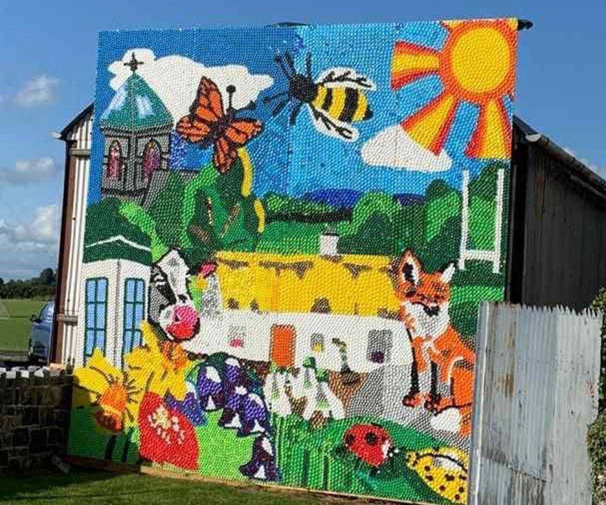 Community Effort: Colorful Mural Unveiled in Laois Village