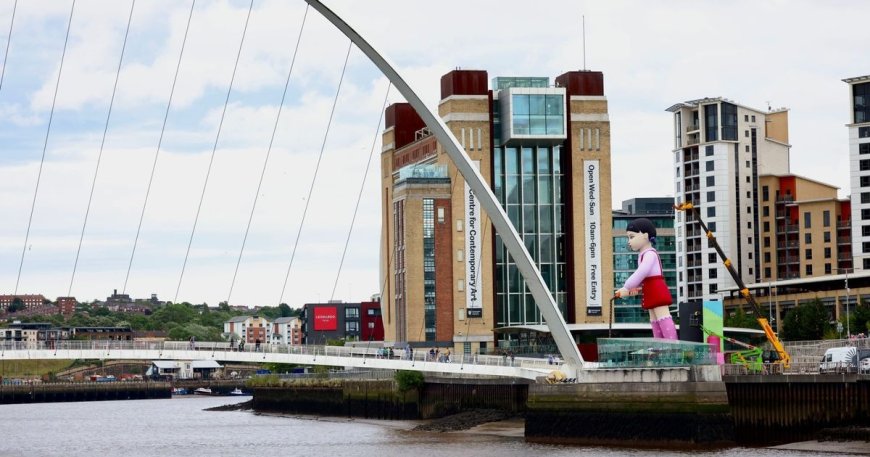 Mysterious Inflatable Dolls Appear on Newcastle Quayside Amid Squid Game Speculation