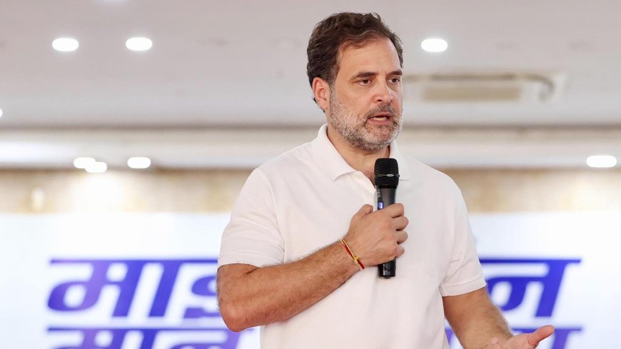 Rahul Gandhi criticizes RSS for preferring Manusmriti over Constitution