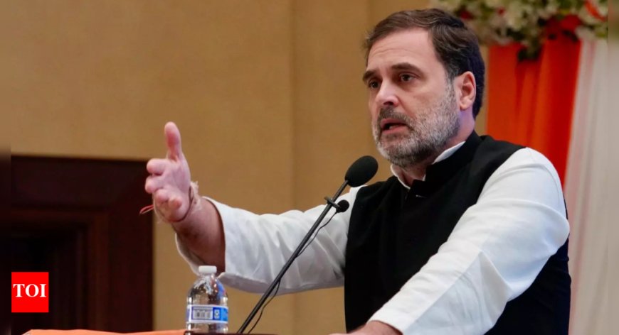 Rahul Gandhi Criticizes RSS for Push to Remove 'Secular' from Constitution