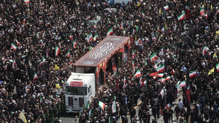 Iran Holds Funeral for Commanders Killed in Israeli Strikes