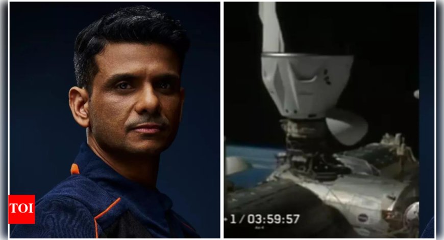 Axiom-4 Crew Settles into ISS, Shubhanshu Shukla to Sleep in Dragon Module