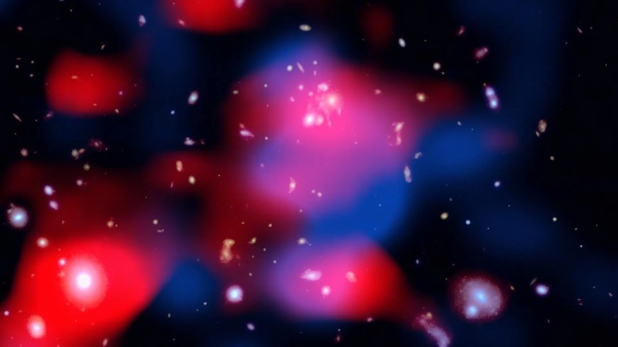 Astronomers Discover Record-breaking 10-billion-year Radio Halo in Distant Galaxy Cluster