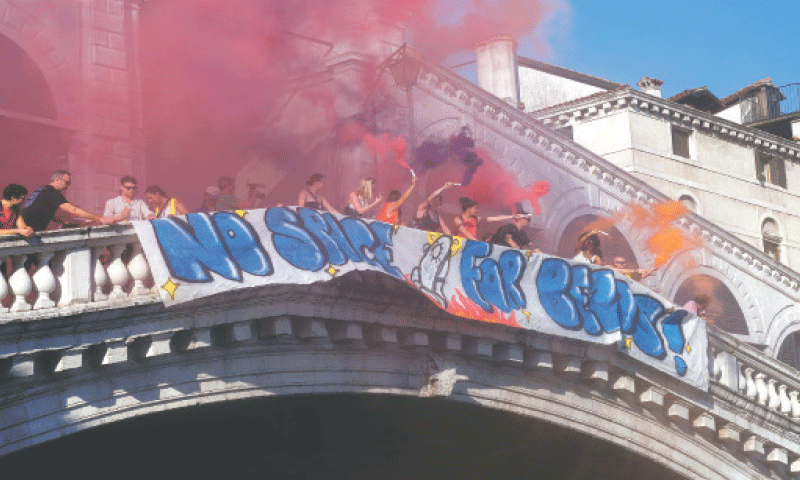 Venice Protests Against Bezos and Sanchez Wedding Draw Global Attention