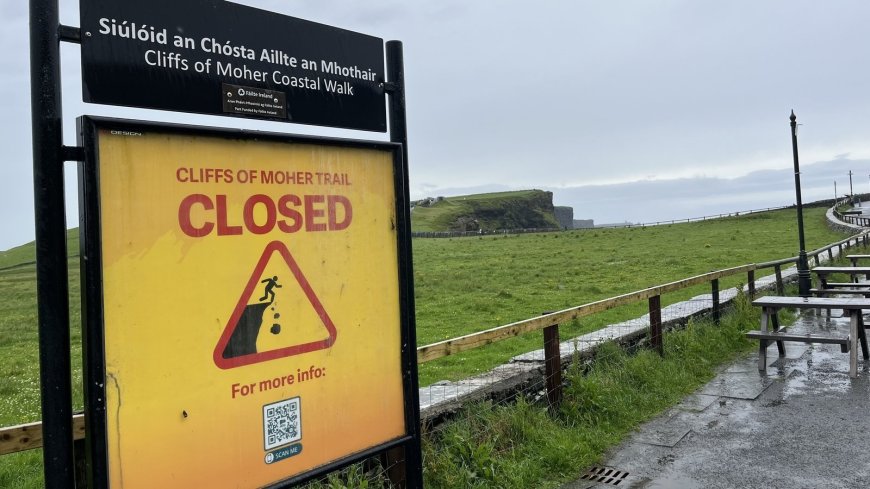 Tourists Enjoying Wild Atlantic Way Despite Rain