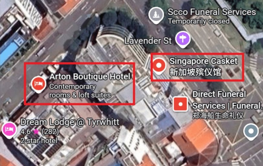 Tourist Shocked to Find Singapore Hotel Next to Funeral Home