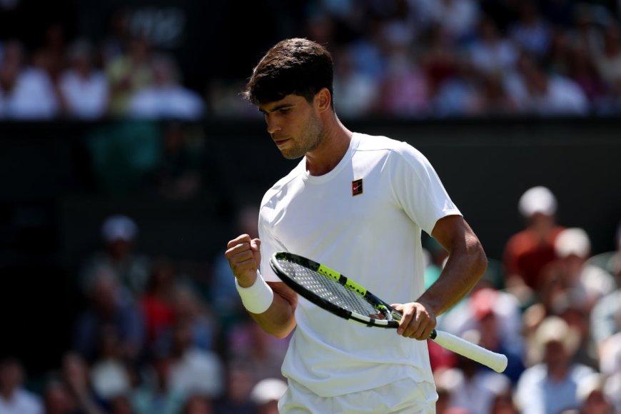 Carlos Alcaraz wins thrilling five-set match against Fabio Fognini at Wimbledon