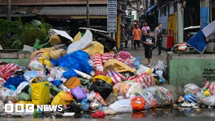 Manila Mayor Issues Health Warning Due to Piles of Uncollected Rubbish