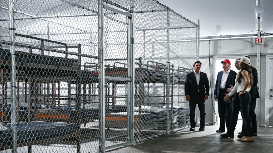 Trump Visits New Florida Migrant Detention Center 'Alligator Alcatraz'