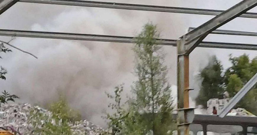 Massive fire involving 'illegal waste' erupts in Wigan, prompting residents to close windows
