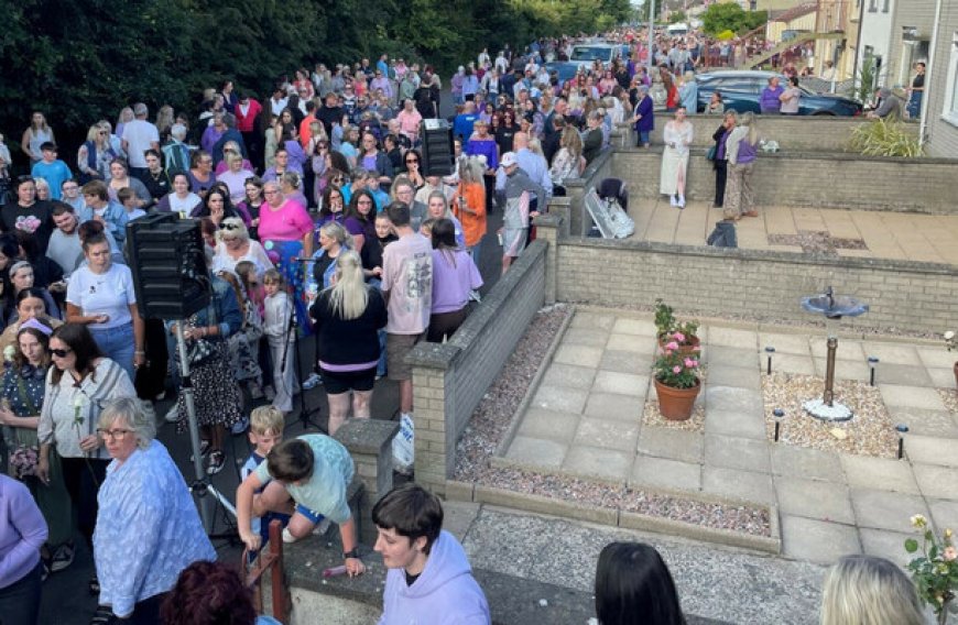 Hundreds Gather for Vigil Honoring Sarah Montgomery in Co Down