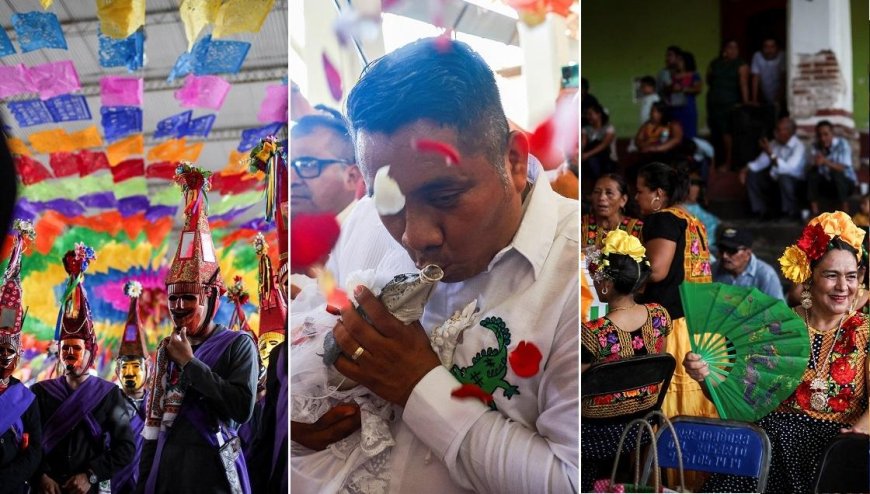 Mexican Mayor Marries Caiman Reptile in Traditional Ceremony