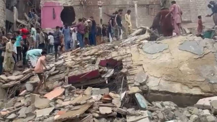 Three Dead in Karachi Building Collapse, Multiple Trapped Under Debris