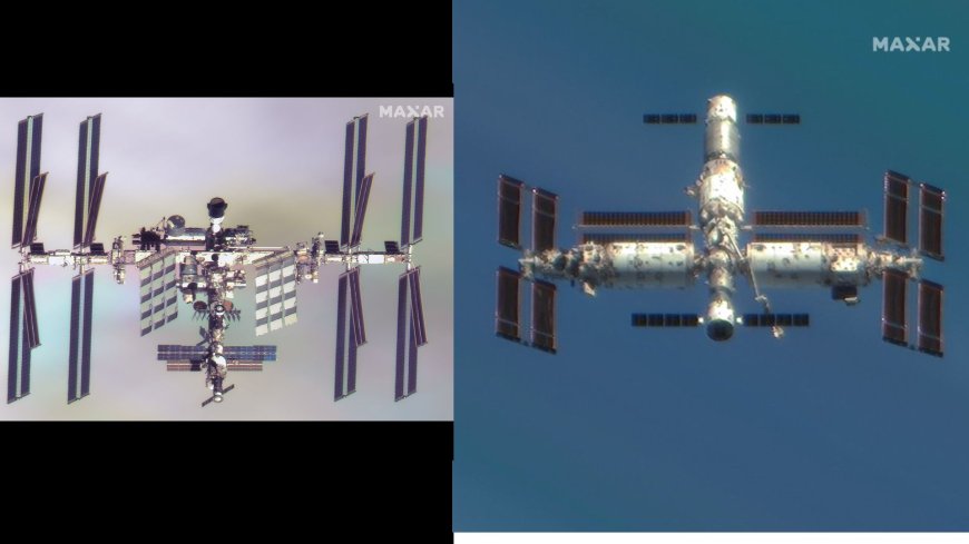Satellite Captures Stunning Photos of ISS and China's Tiangong Space Station on July 4, 2025