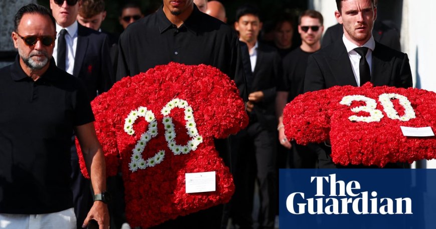 Liverpool players attend Diogo Jota's funeral in Portugal