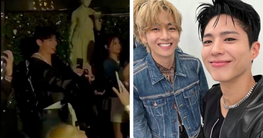 BTS's V and Park Bo Gum Spotted Together at Club Larc in Paris