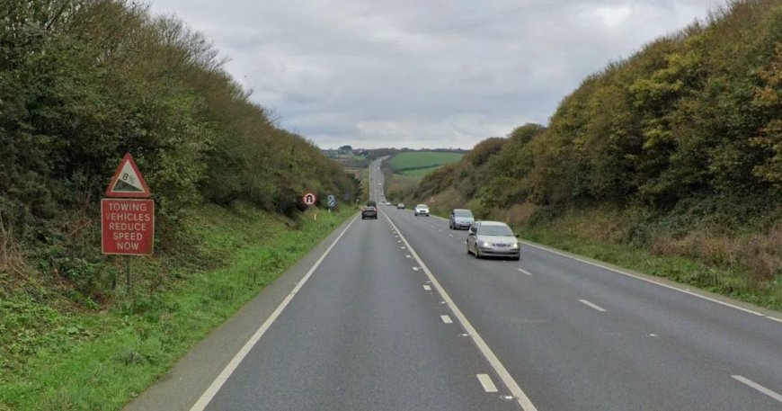 Man in Critical Condition After A30 Caravan Crash Near Camborne