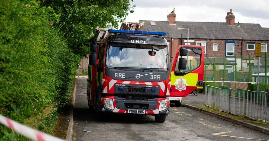 Nearly 300 homes lose power due to fire near school