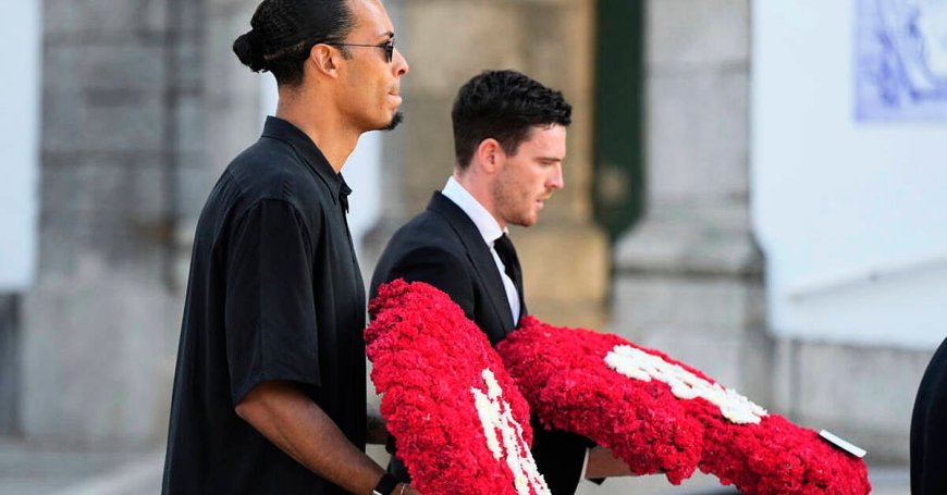 Liverpool squad mourns Diogo Jota at emotional funeral in Portugal