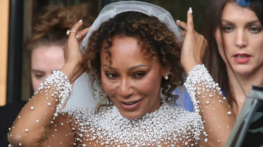 Spice Girl Mel B Wows in White Gown at Star-Studded Wedding