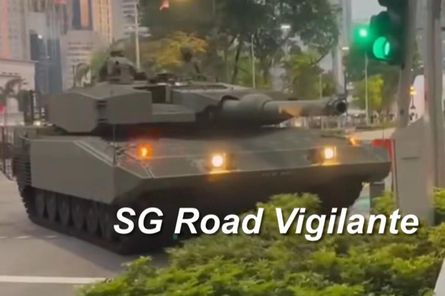 Tank Collides with Traffic Light During National Day Parade Preview Show in Singapore