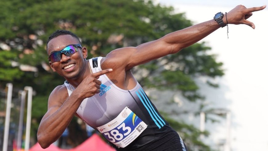 Animesh Kujur Sets New 100m Record in Greece