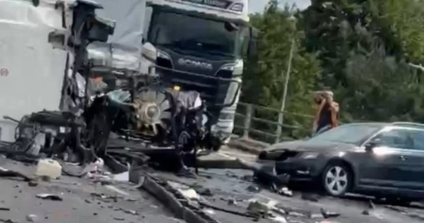 Shocking Footage Reveals Aftermath of Eight-Vehicle M60 Crash