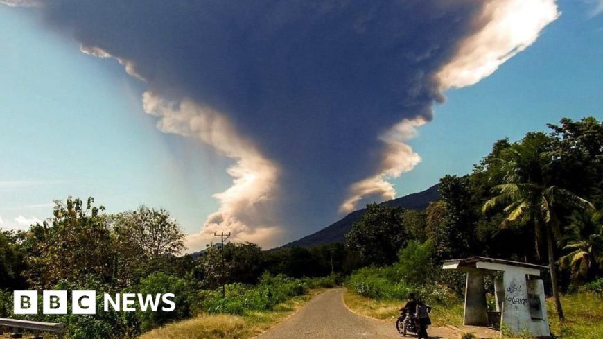 Indonesian volcano Mount Lewotobi Laki-laki erupts, spewing massive ash cloud
