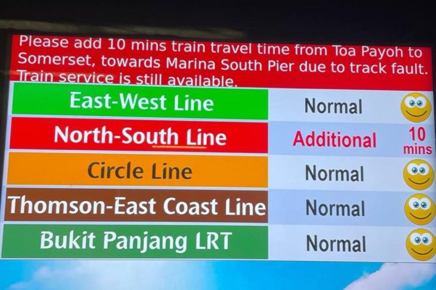 North-South Line MRT Services Back on Track After Delay