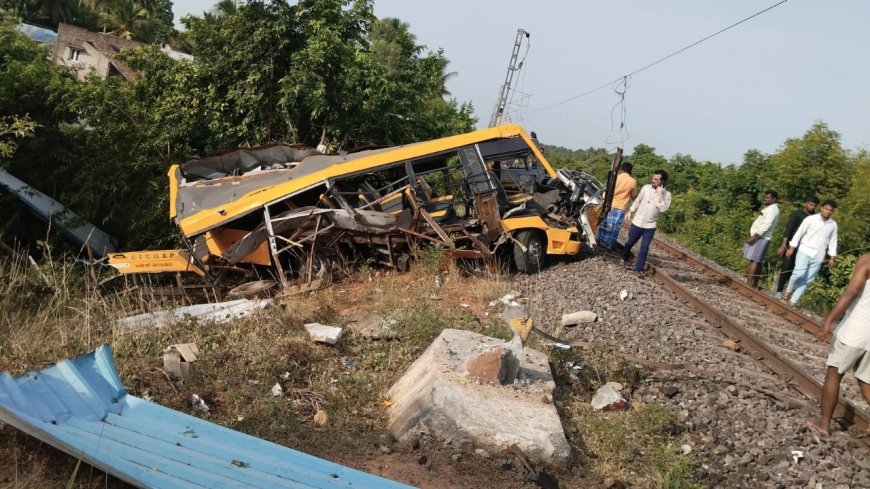 Tragic Accident: Train Collides with School Van in Tamil Nadu, Resulting in 2 Student Deaths