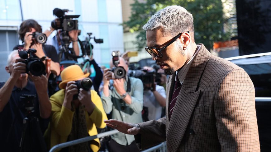 Chris Brown appears in court for alleged bottle attack at London club
