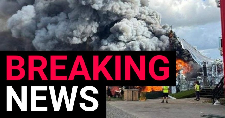 Fire damages main stage at Tomorrowland Festival in Belgium
