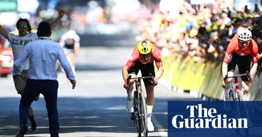 Chaos at Tour de France: Pogacar Crashes, Protester Disrupts Sprint Finish on Stage 11