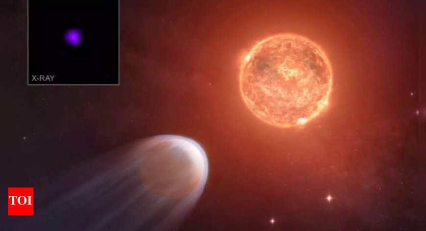 NASA's Chandra X-ray Observatory Spots Young Exoplanet Shrinking in Rare Cosmic Meltdown