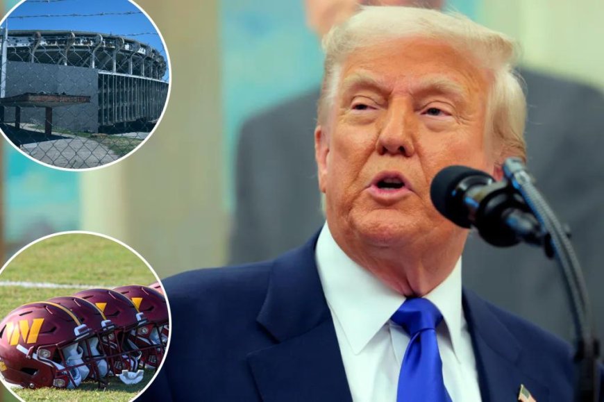 Trump Threatens Commanders' Stadium Deal Over Redskins Name Controversy