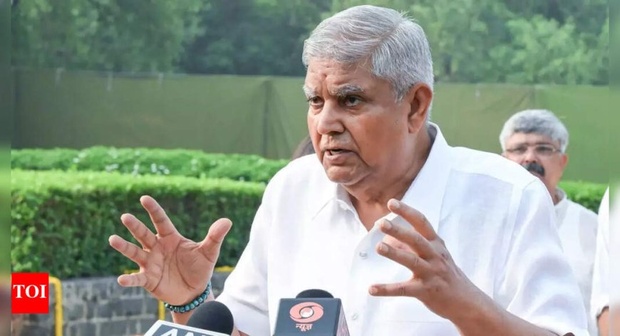 Jagdeep Dhankhar Steps Down as Vice-President Due to Health Concerns