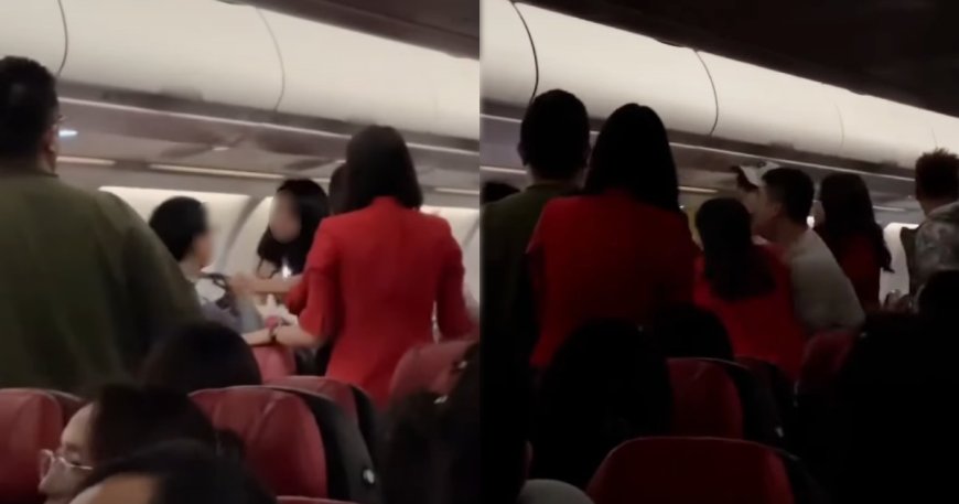 Mid-air fight breaks out on AirAsia X flight from Kuala Lumpur to Chengdu due to loud conversation