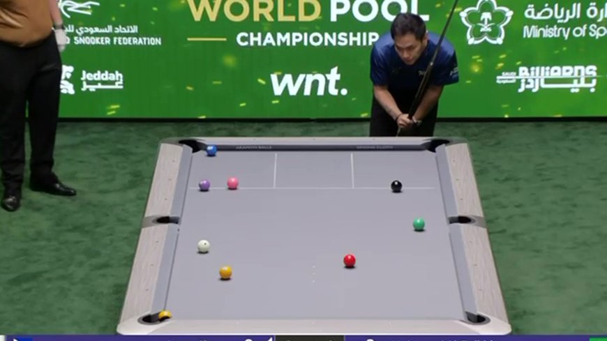 Johann Chua Advances in World Pool Championship with Clever Shot