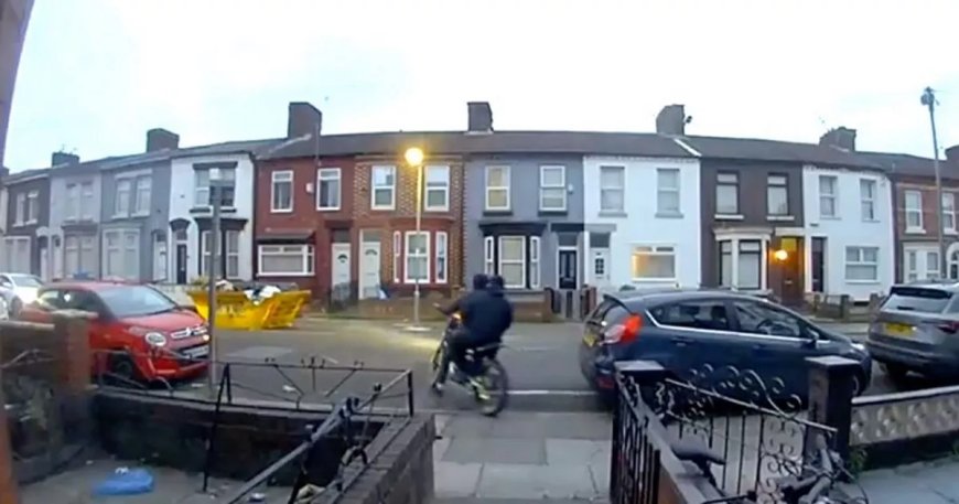 Hooded Men on Bike Start 'Huge Fire' in House with Man Trapped Inside