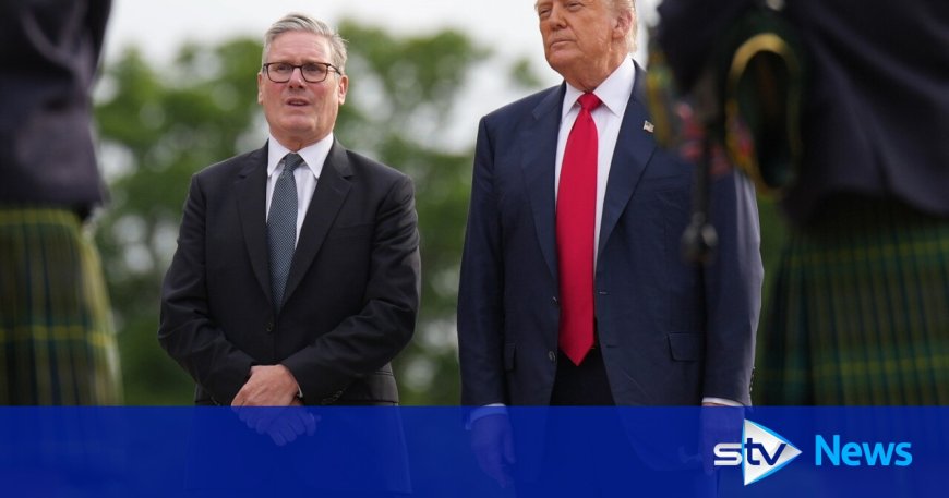 Donald Trump Lands in Aberdeenshire by Helicopter for Golf Course Visit